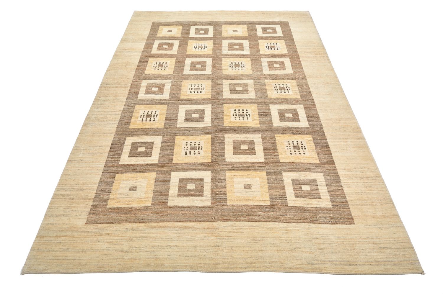 Alfombra Gabbeh - Loribaft Persa - 384 x 265 cm - marrón claro