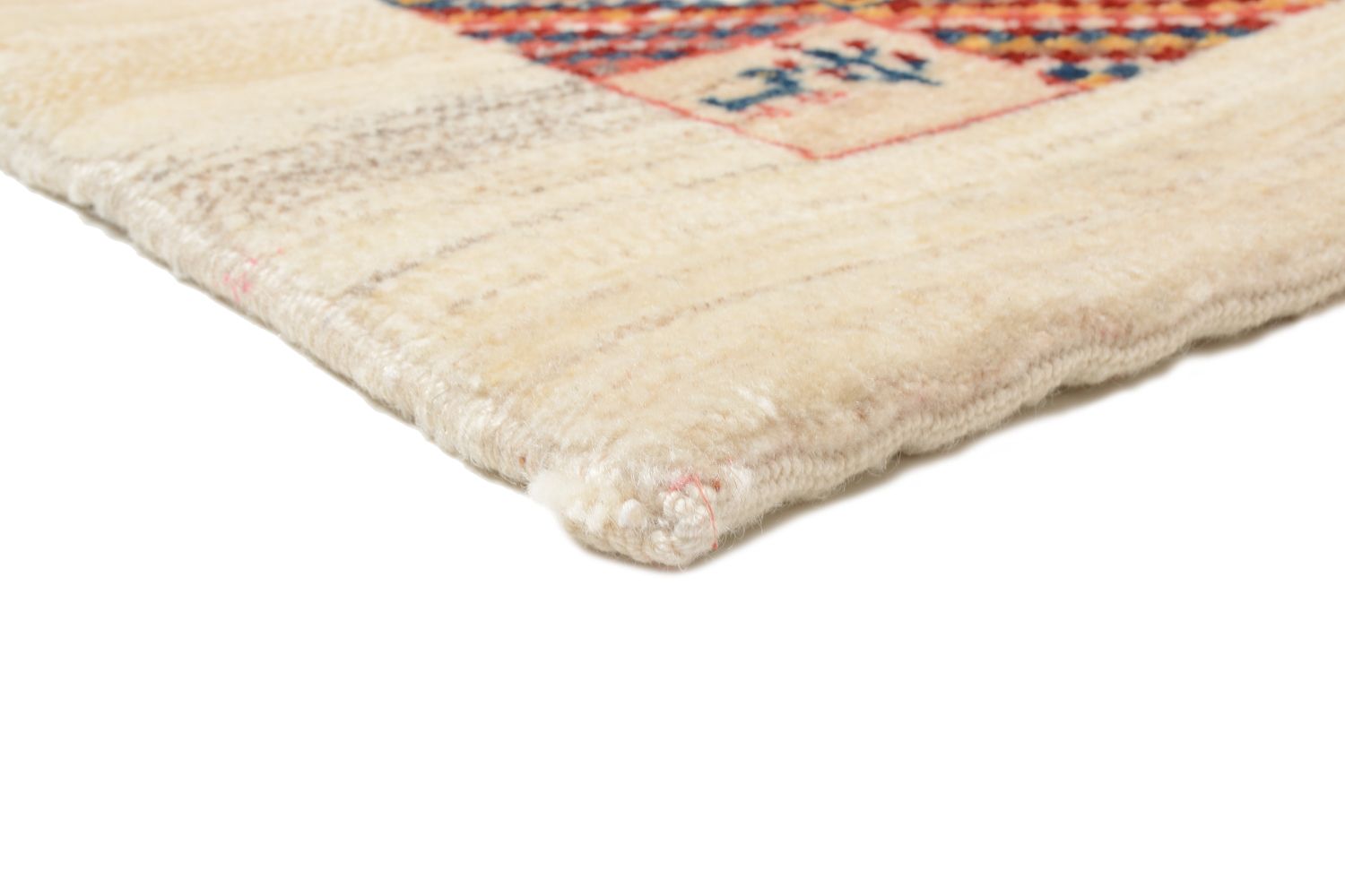 Alfombra Gabbeh - Loribaft Persa - 142 x 101 cm - rojo