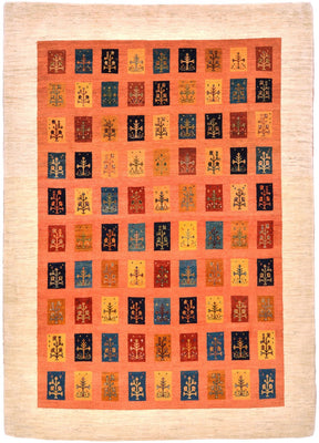 Alfombra Gabbeh - Loribaft Persa - 355 x 249 cm - naranja