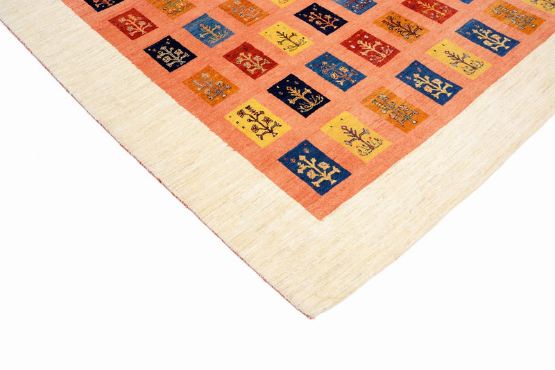 Alfombra Gabbeh - Loribaft Persa - 355 x 249 cm - naranja