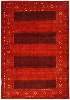 Alfombra Gabbeh - Loribaft Persa - 332 x 230 cm - rojo