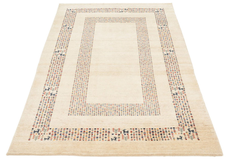 Alfombra Gabbeh - Loribaft Persa - 180 x 120 cm - beige
