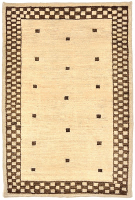 Alfombra Gabbeh - Loribaft Persa - 108 x 71 cm - arena