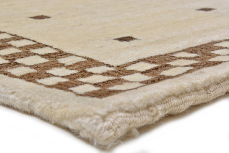 Alfombra Gabbeh - Loribaft Persa - 108 x 71 cm - arena