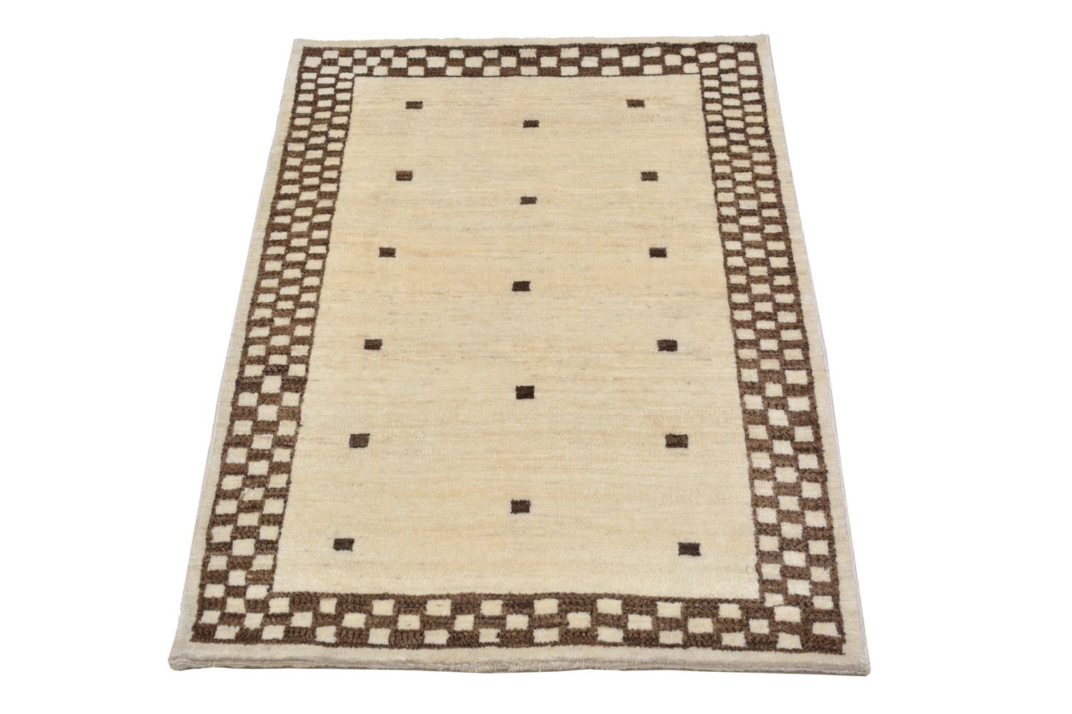 Alfombra Gabbeh - Loribaft Persa - 108 x 71 cm - arena