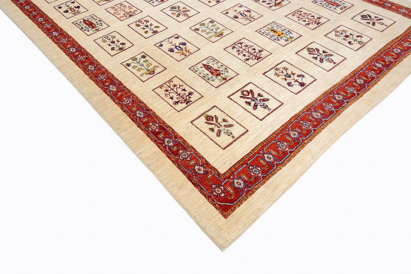 Alfombra Gabbeh - Loribaft Persa - 326 x 261 cm - rojo