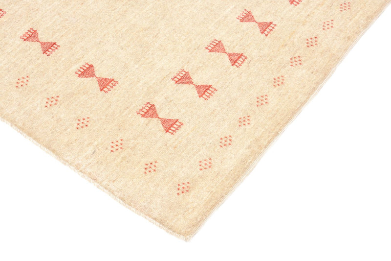 Alfombra de pasillo Alfombra Gabbeh - Loribaft Persa - 201 x 85 cm - beige