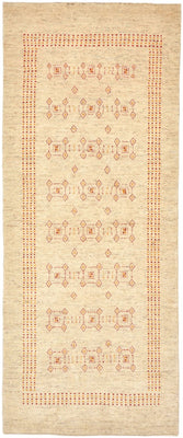 Alfombra de pasillo Alfombra Gabbeh - Loribaft Persa - 195 x 79 cm - beige