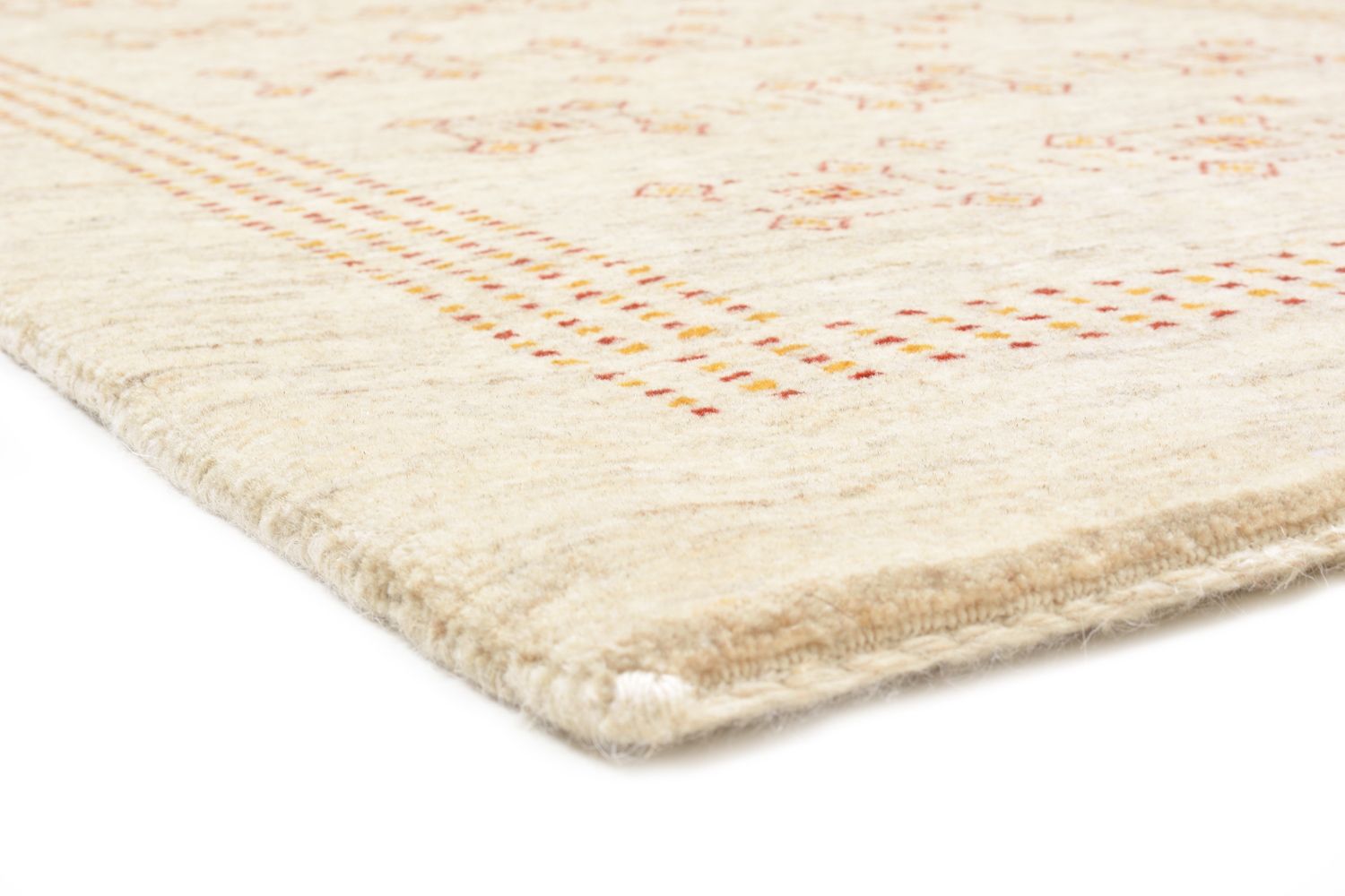 Alfombra de pasillo Alfombra Gabbeh - Loribaft Persa - 195 x 79 cm - beige