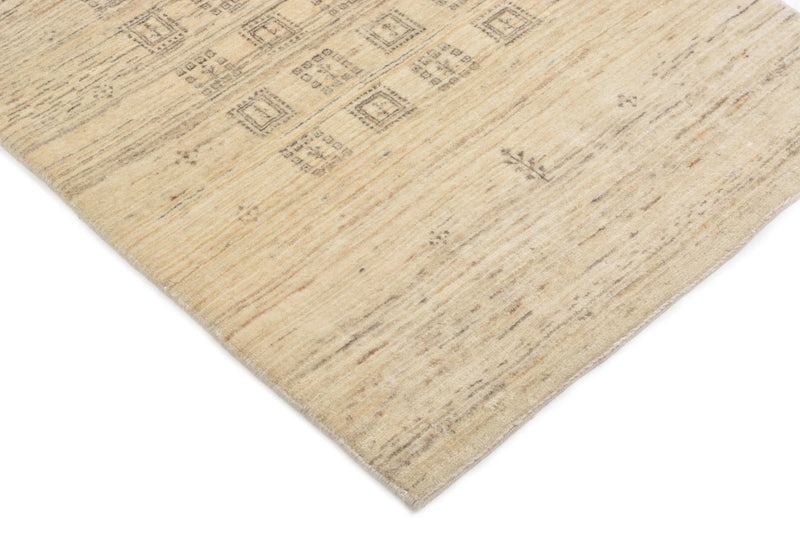 Alfombra de pasillo Alfombra Gabbeh - Loribaft Persa - 247 x 84 cm - arena