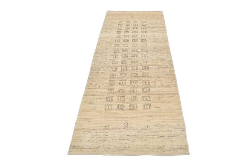 Alfombra de pasillo Alfombra Gabbeh - Loribaft Persa - 247 x 84 cm - arena