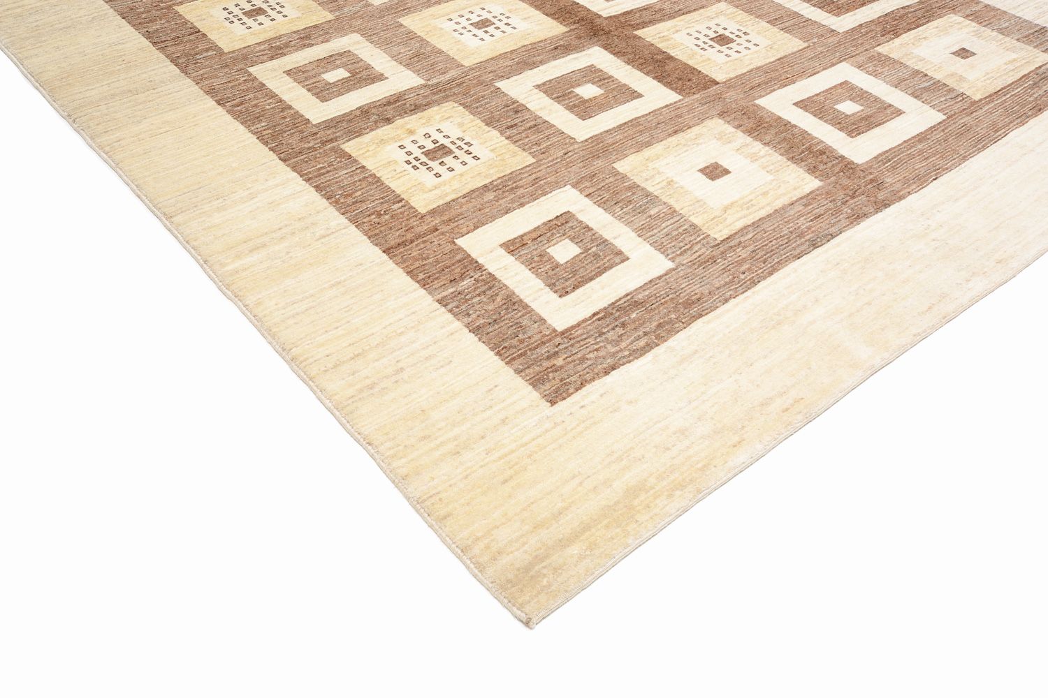 Alfombra Gabbeh - Loribaft Persa - 380 x 264 cm - marrón