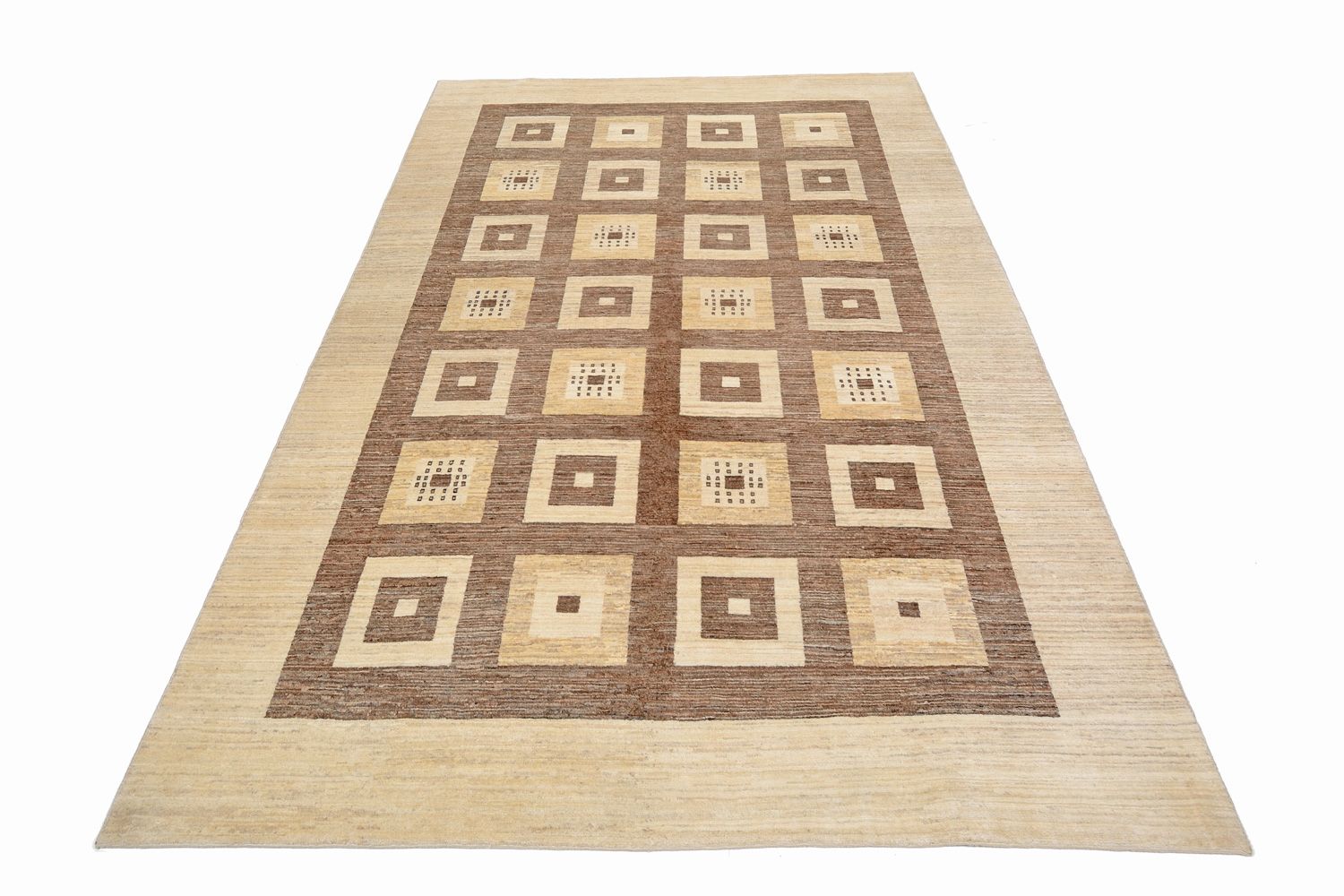 Alfombra Gabbeh - Loribaft Persa - 380 x 264 cm - marrón