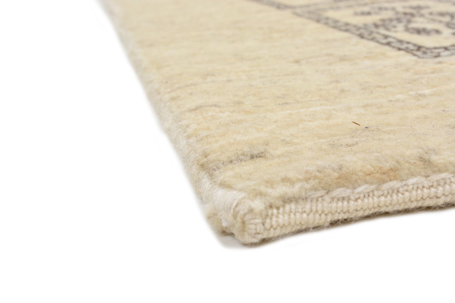 Alfombra de pasillo Alfombra Gabbeh - Loribaft Persa - 192 x 87 cm - arena