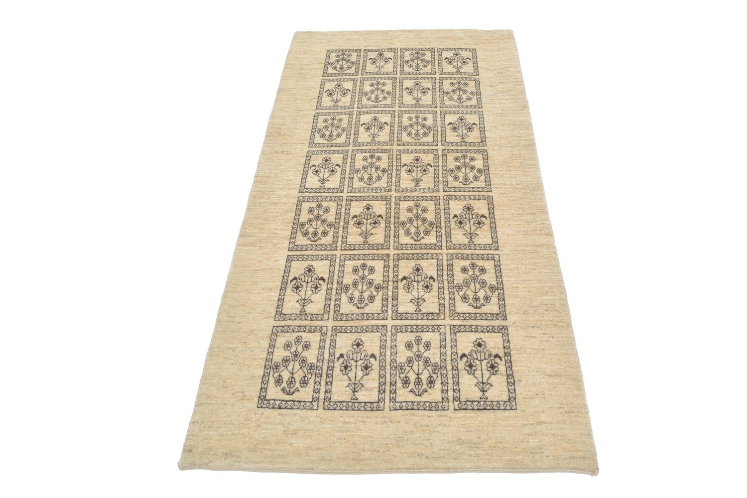 Alfombra de pasillo Alfombra Gabbeh - Loribaft Persa - 192 x 87 cm - arena