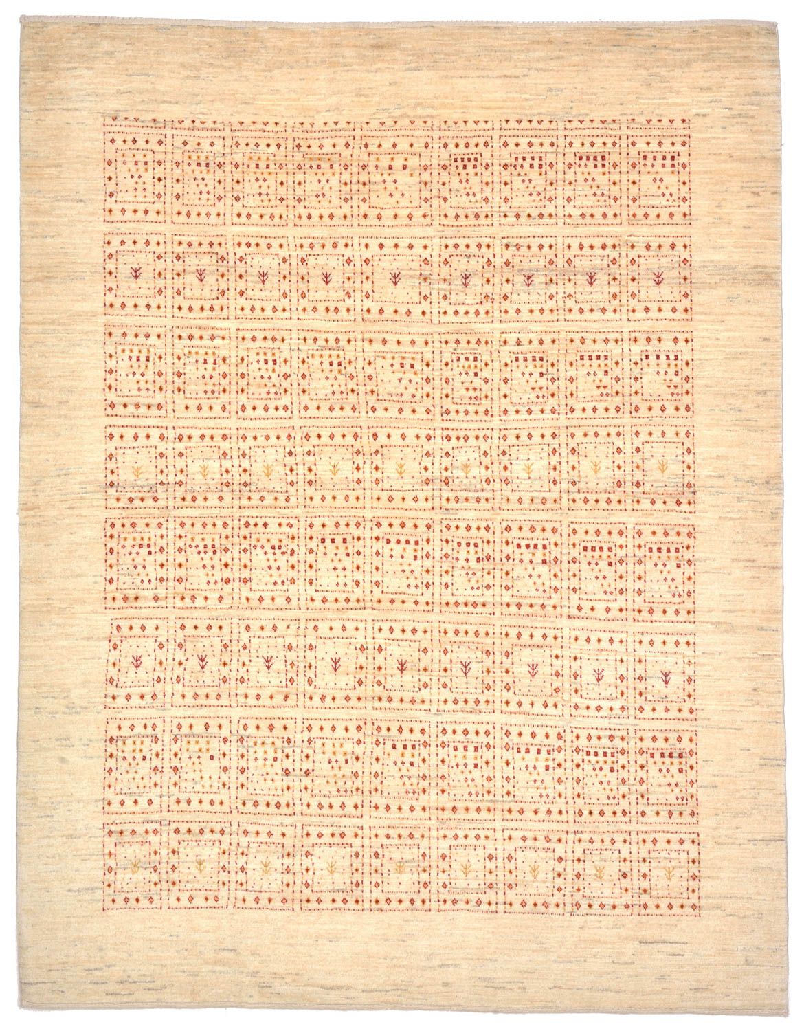 Alfombra Gabbeh - Loribaft Persa - 202 x 157 cm - beige