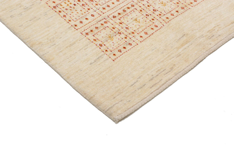 Alfombra Gabbeh - Loribaft Persa - 202 x 157 cm - beige