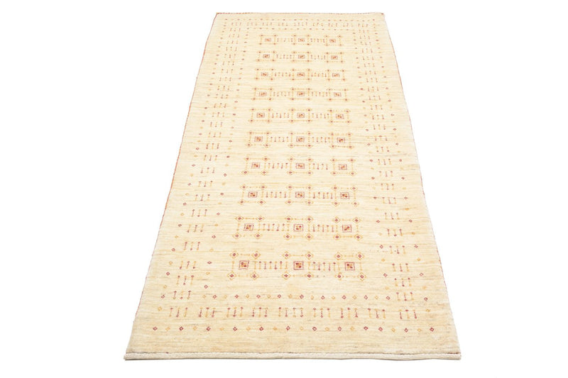 Alfombra de pasillo Alfombra Gabbeh - Loribaft Persa - 201 x 88 cm - natural