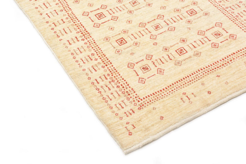 Alfombra de pasillo Alfombra Gabbeh - Loribaft Persa - 195 x 85 cm - beige