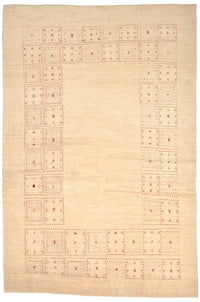 Alfombra Gabbeh - Loribaft Persa - 299 x 202 cm - natural