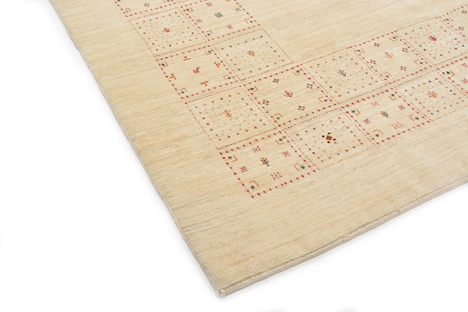 Alfombra Gabbeh - Loribaft Persa - 299 x 202 cm - natural