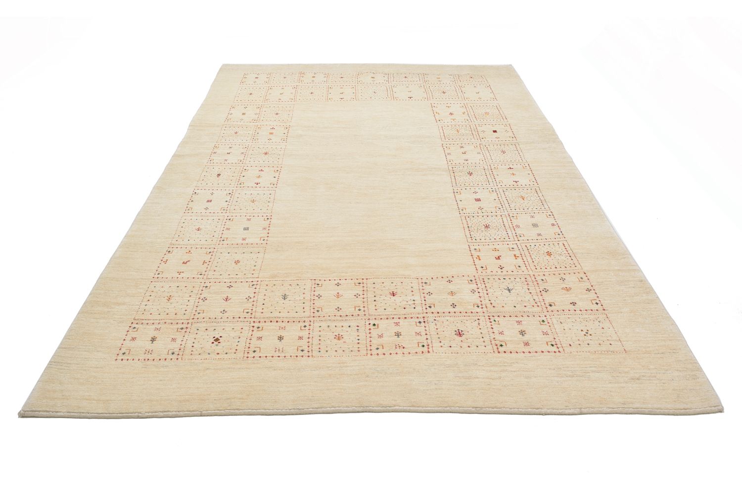 Alfombra Gabbeh - Loribaft Persa - 299 x 202 cm - natural