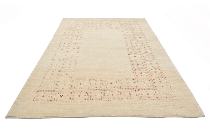 Alfombra Gabbeh - Loribaft Persa - 299 x 202 cm - natural