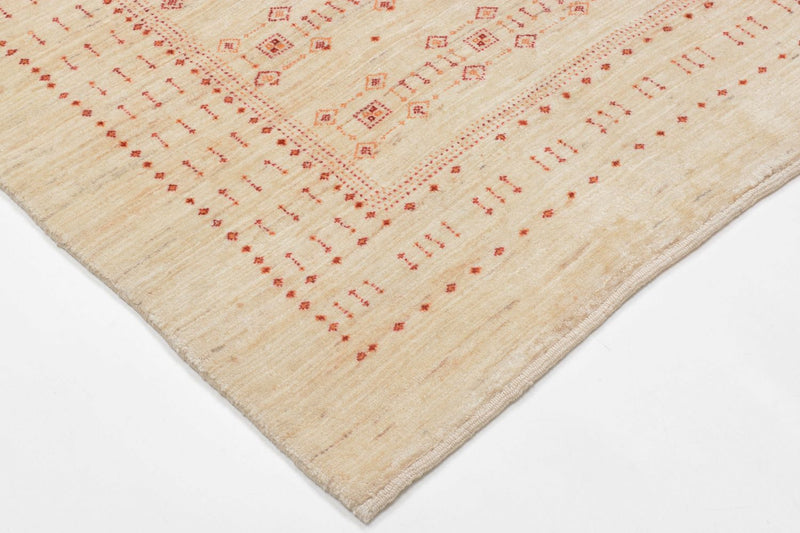 Alfombra Gabbeh - Loribaft Persa - 201 x 119 cm - beige