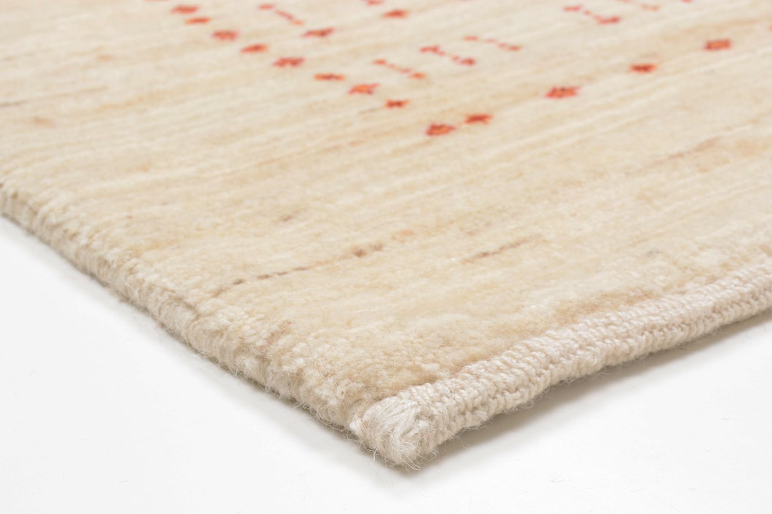 Alfombra Gabbeh - Loribaft Persa - 201 x 119 cm - beige