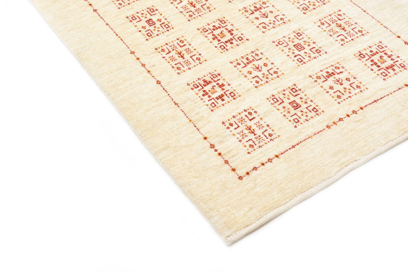 Alfombra de pasillo Alfombra Gabbeh - Loribaft Persa - 199 x 83 cm - natural