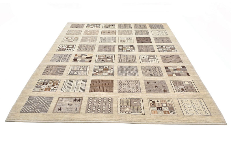 Alfombra Gabbeh - Loribaft Persa - 296 x 206 cm - marrón claro