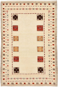 Alfombra Gabbeh - Loribaft Persa - 127 x 84 cm - multicolor