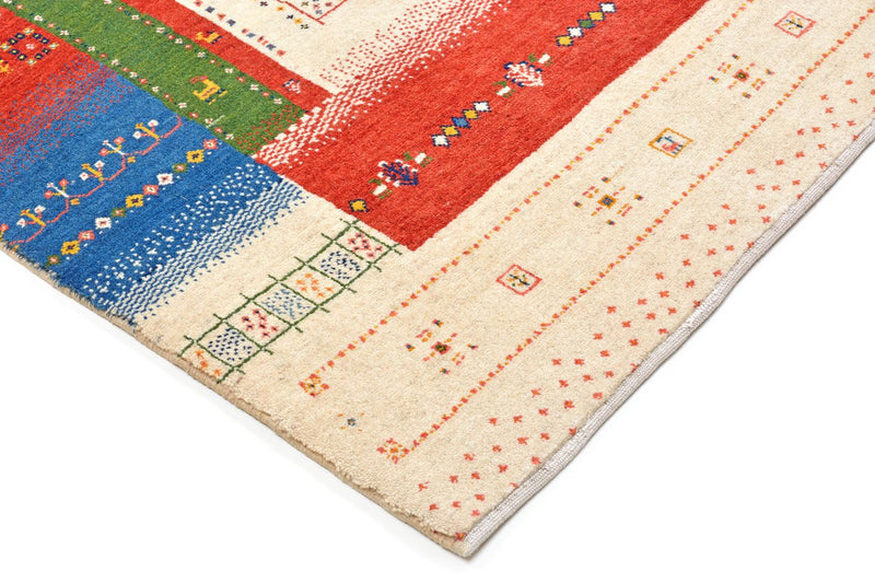 Alfombra Gabbeh - Loribaft Persa - 225 x 146 cm - multicolor