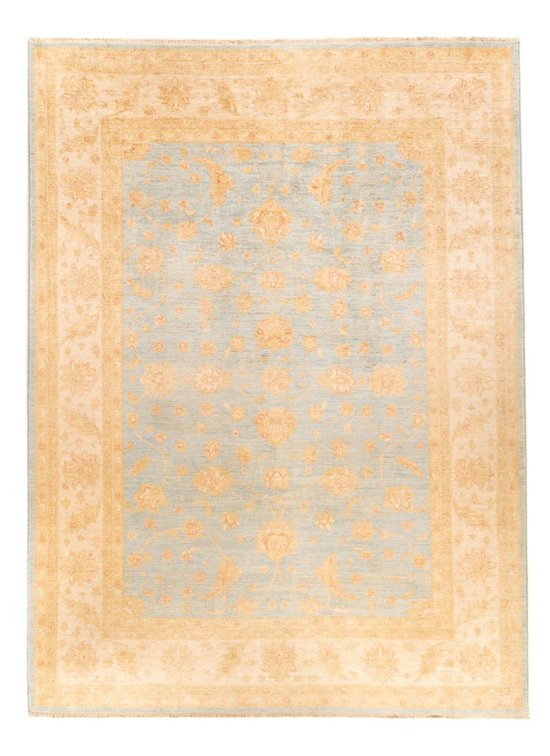 Alfombra Ziegler - 342 x 257 cm - azul claro