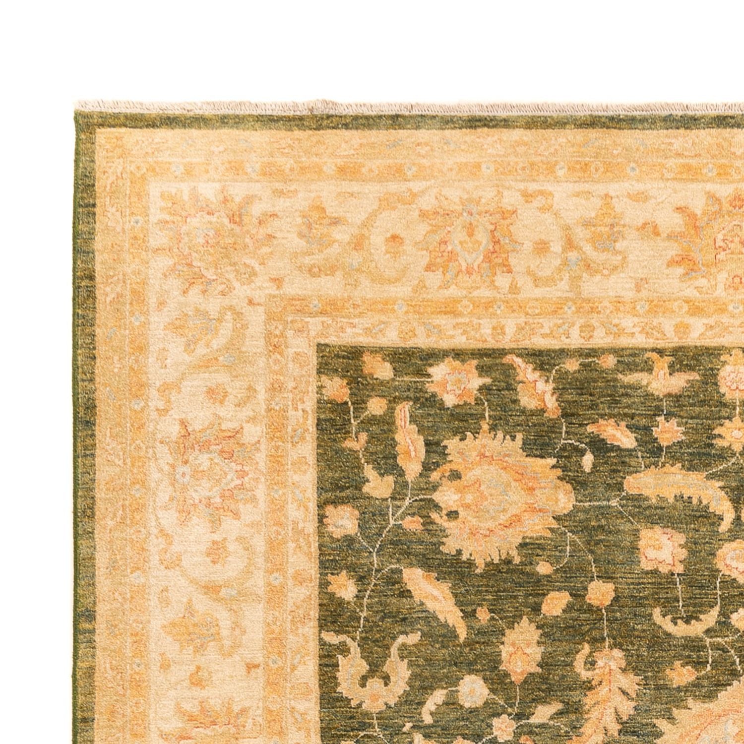 Alfombra Ziegler - 346 x 258 cm - verde oliva