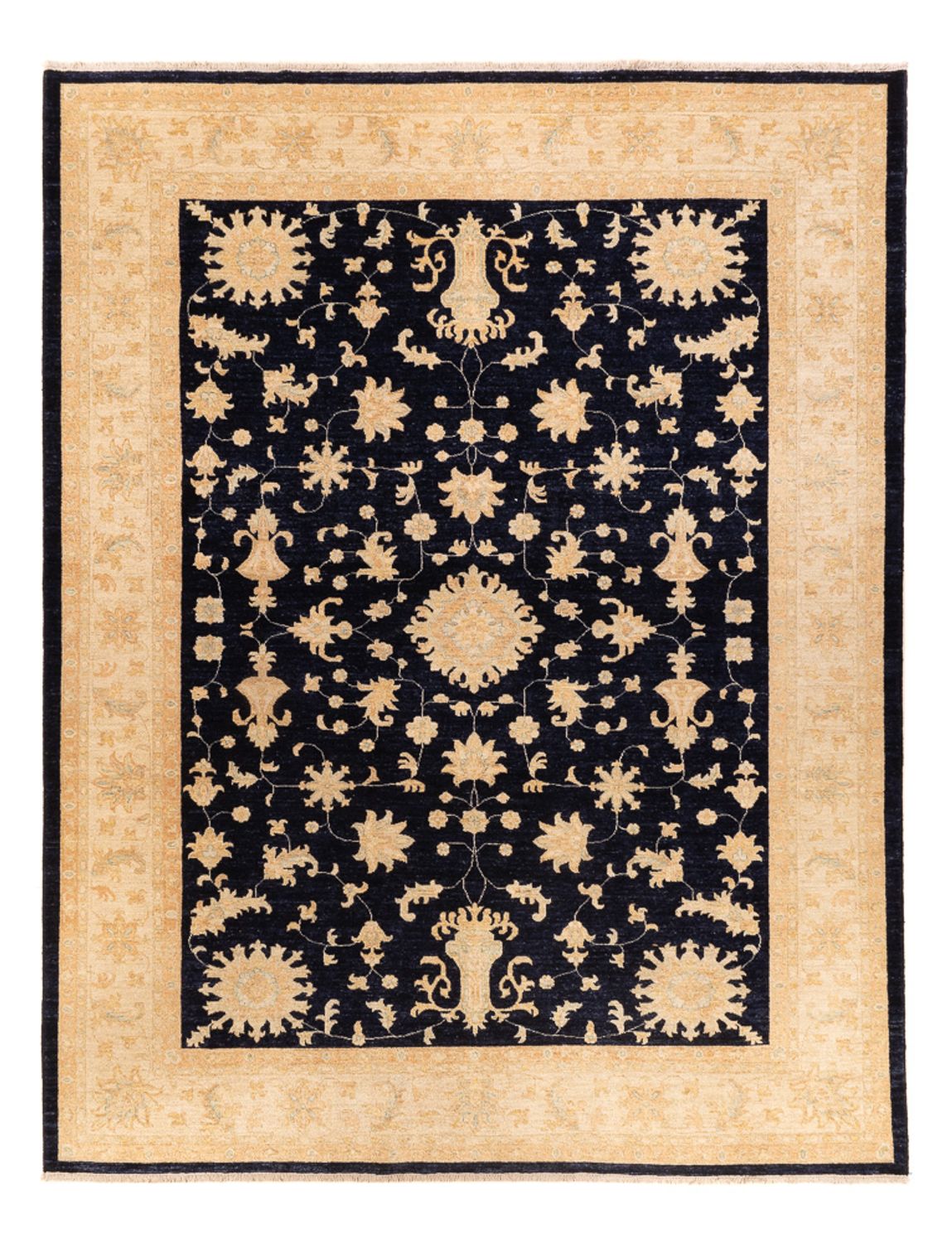 Alfombra Ziegler - 332 x 248 cm - azul oscuro