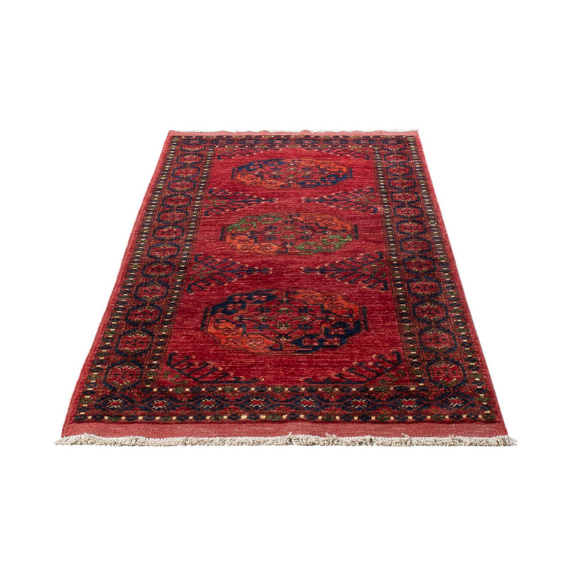 Alfombra de pasillo Alfombra afgana - 201 x 81 cm - rojo