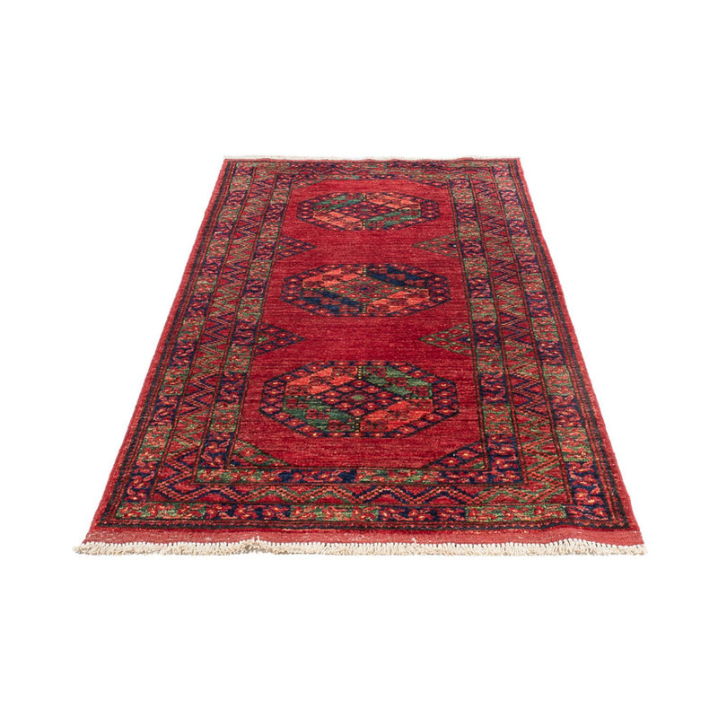 Alfombra de pasillo Alfombra afgana - 207 x 86 cm - rojo