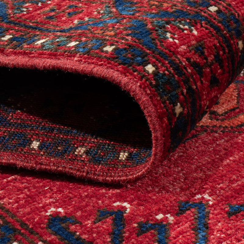 Alfombra de pasillo Alfombra afgana - 207 x 80 cm - rojo