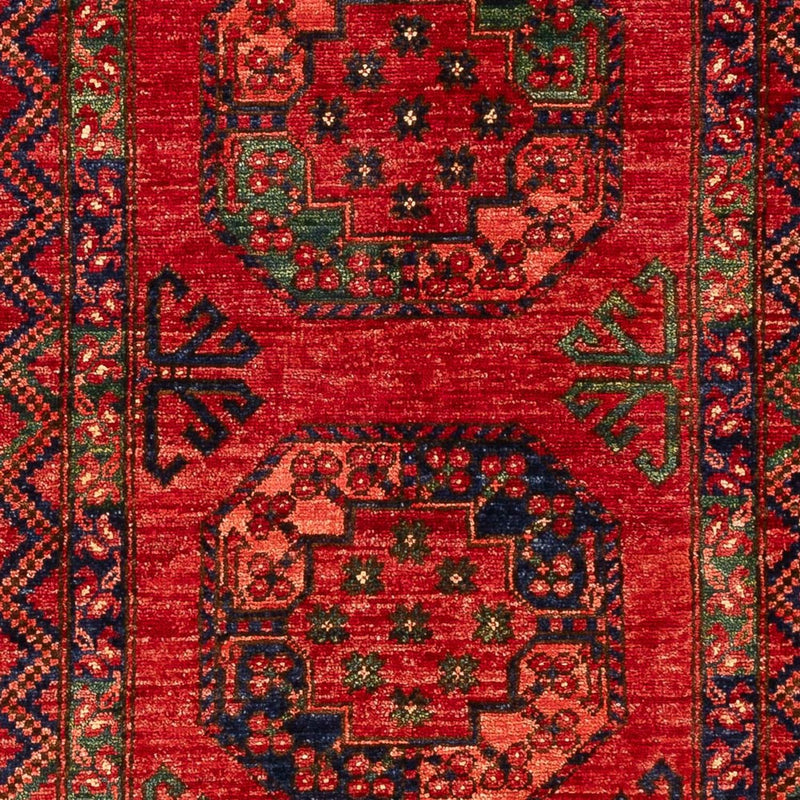 Alfombra de pasillo Alfombra afgana - 201 x 86 cm - rojo