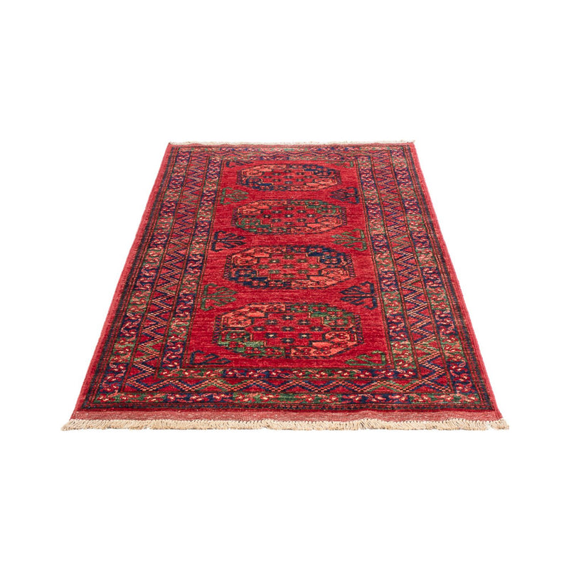 Alfombra de pasillo Alfombra afgana - 201 x 86 cm - rojo