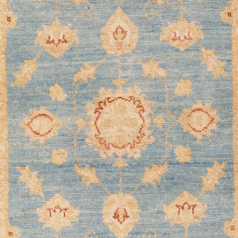 Alfombra de pasillo Alfombra Ziegler - 200 x 77 cm - azul claro