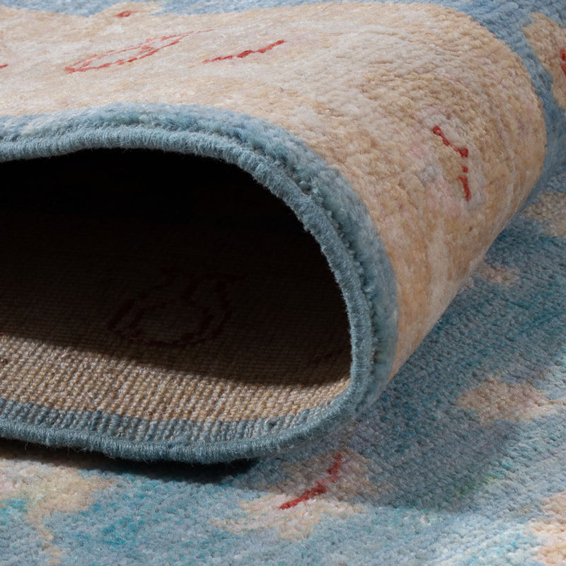 Alfombra de pasillo Alfombra Ziegler - 200 x 77 cm - azul claro