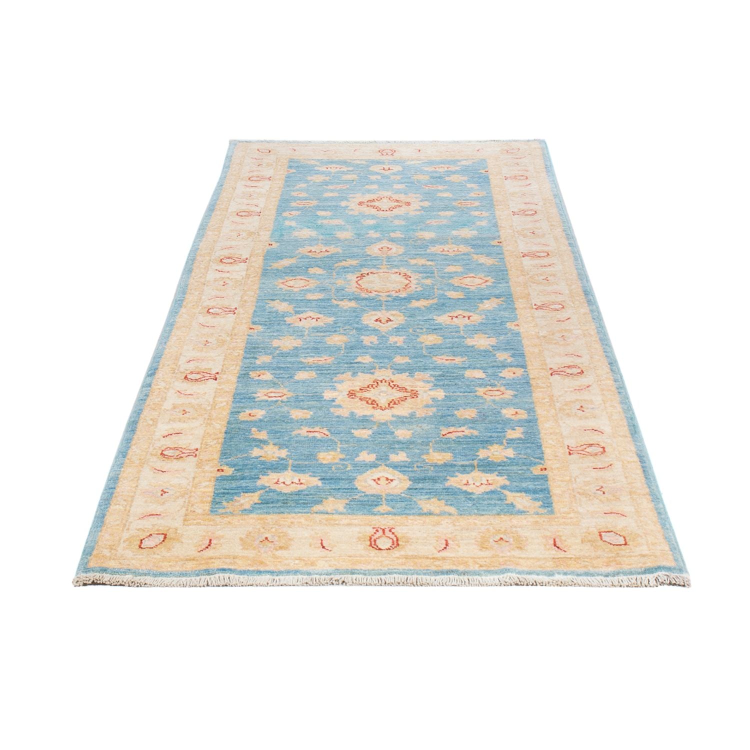 Alfombra de pasillo Alfombra Ziegler - 200 x 77 cm - azul claro