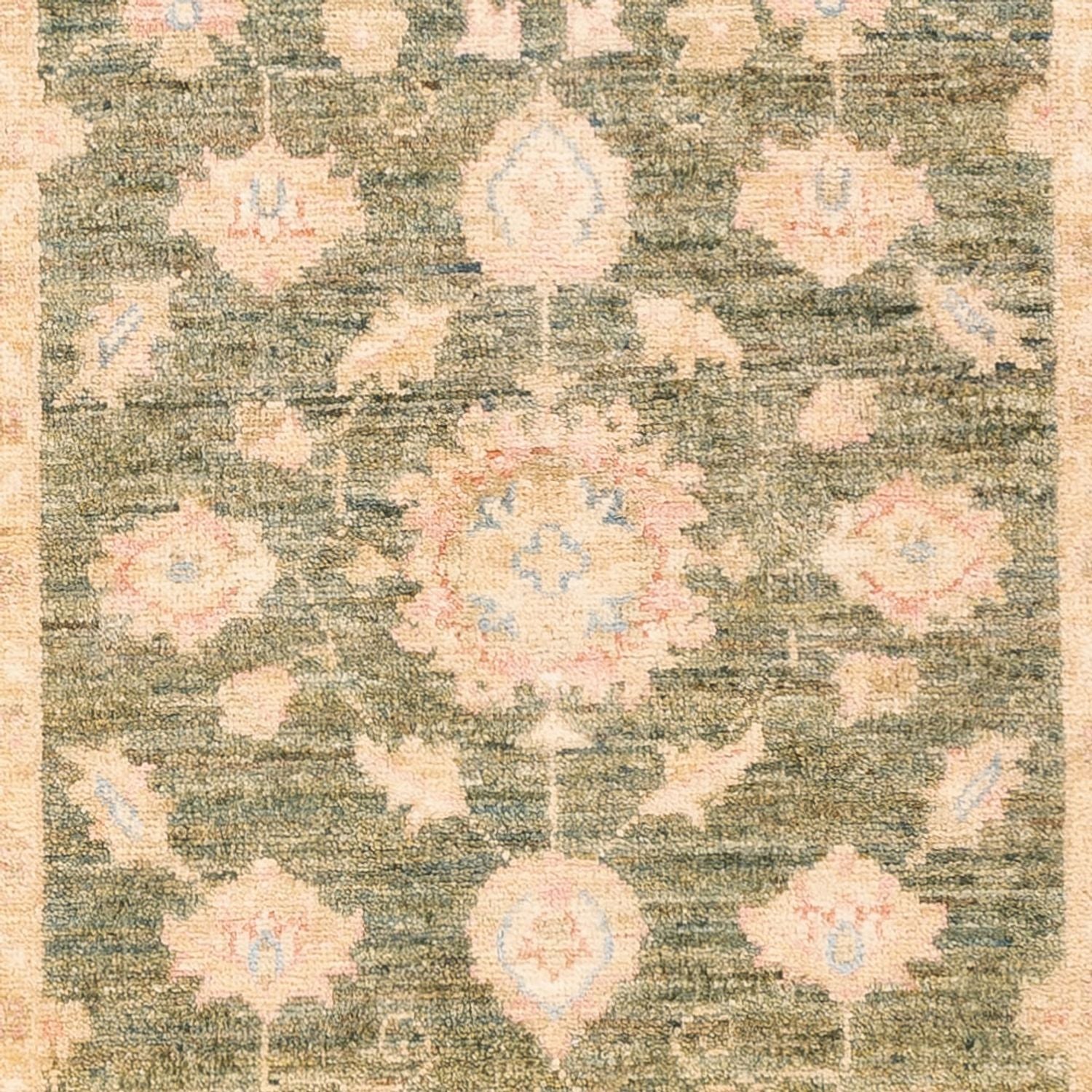 Alfombra de pasillo Alfombra Ziegler - 197 x 77 cm - verde oliva