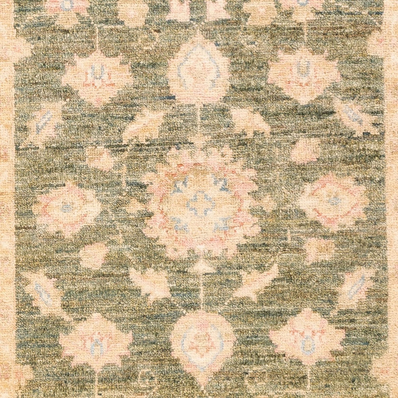 Alfombra de pasillo Alfombra Ziegler - 197 x 77 cm - verde oliva