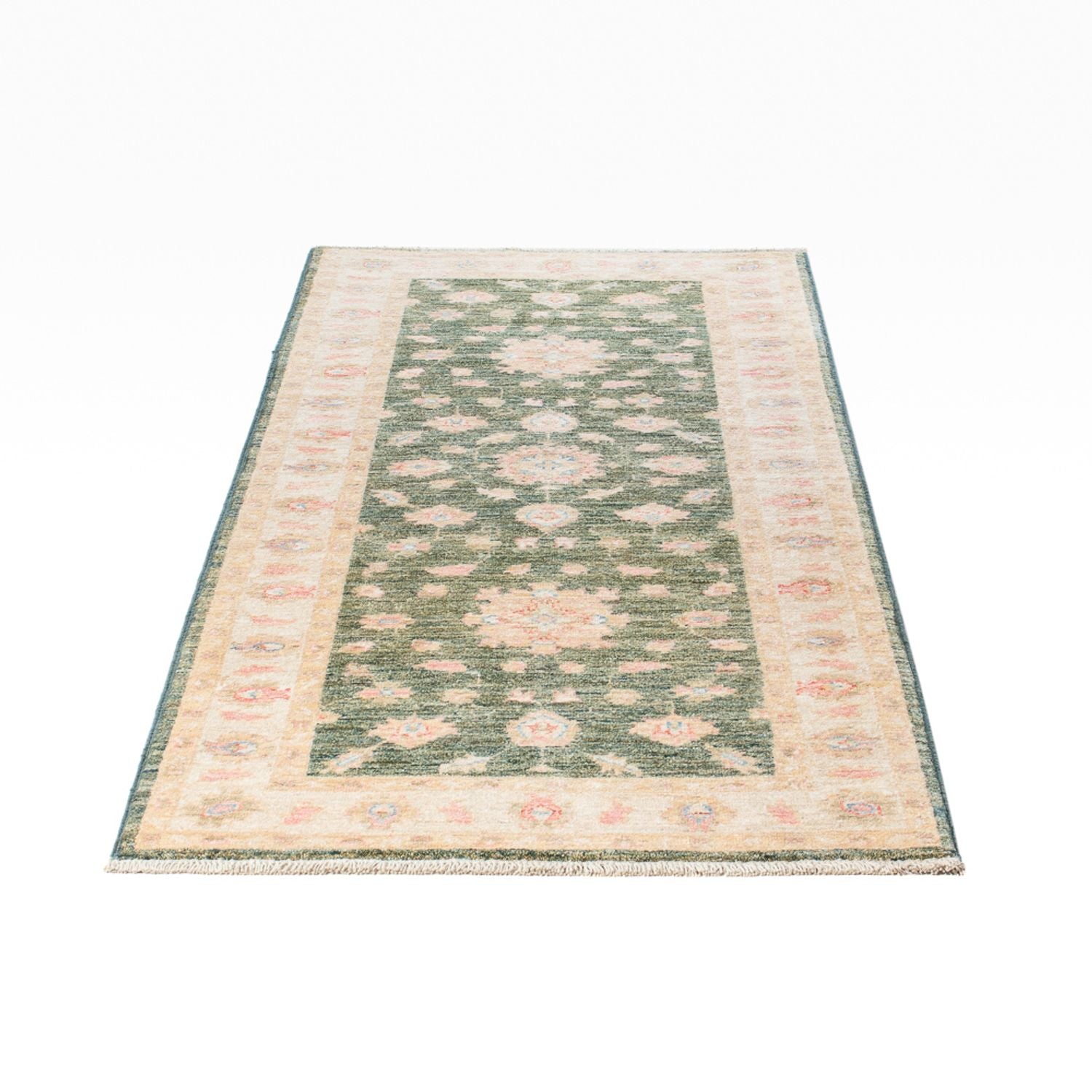 Alfombra de pasillo Alfombra Ziegler - 197 x 77 cm - verde oliva