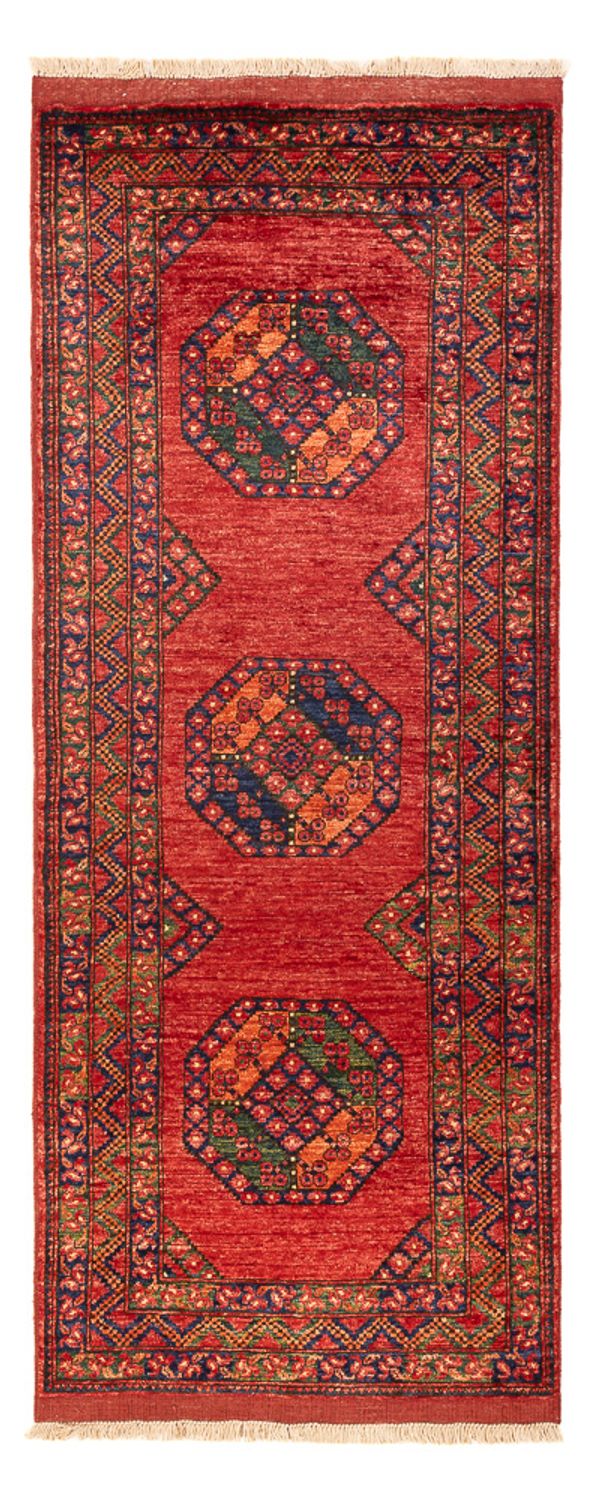 Alfombra de pasillo Alfombra afgana - 206 x 84 cm - rojo