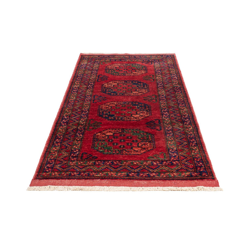 Alfombra de pasillo Alfombra afgana - 216 x 83 cm - rojo