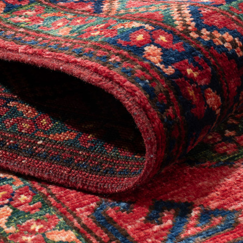 Alfombra de pasillo Alfombra afgana - 204 x 82 cm - rojo